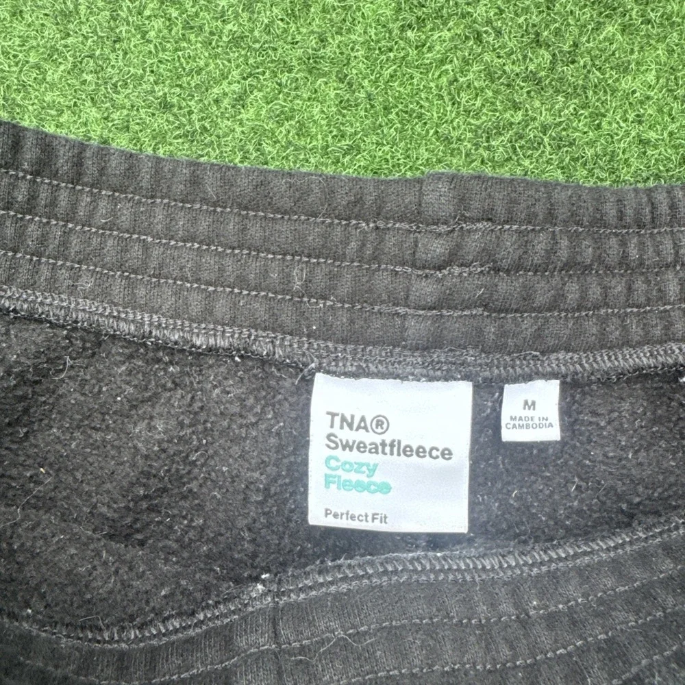 Black TNA Sweatfleece Cozy Fleece‎ Perfect Fit Shorts From Aritzia Size: M